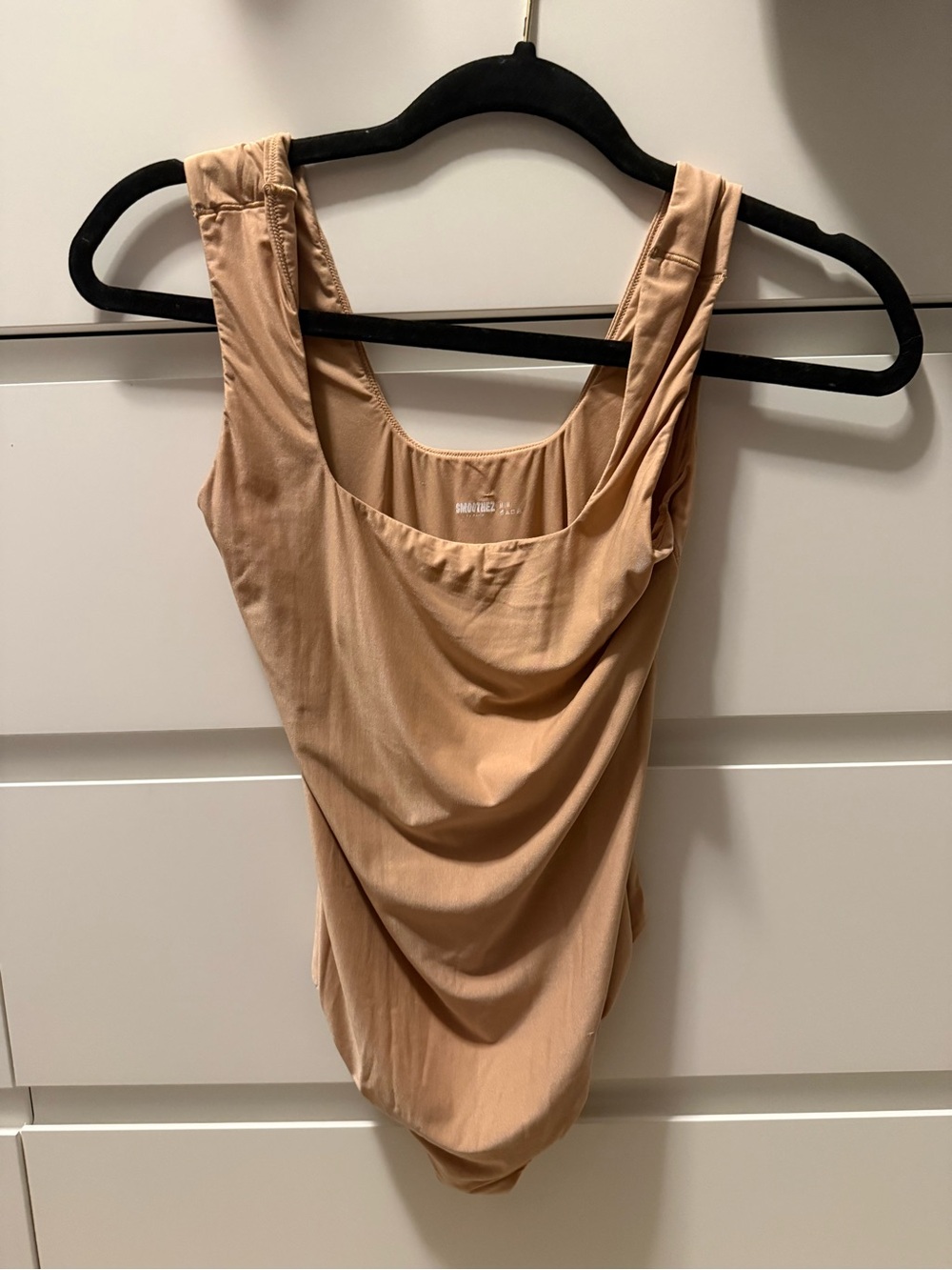 Aerie SMOOTHEZ Nude Scoop Neck Bodysuit Size M